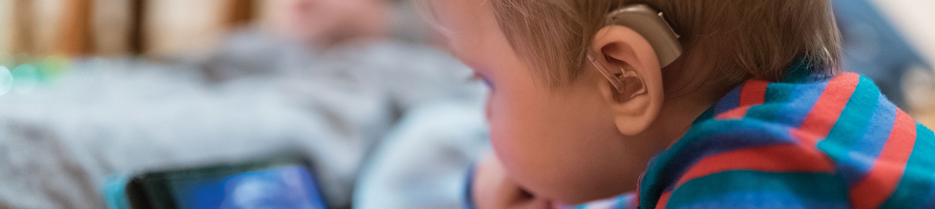 Baby with Hearing Aid